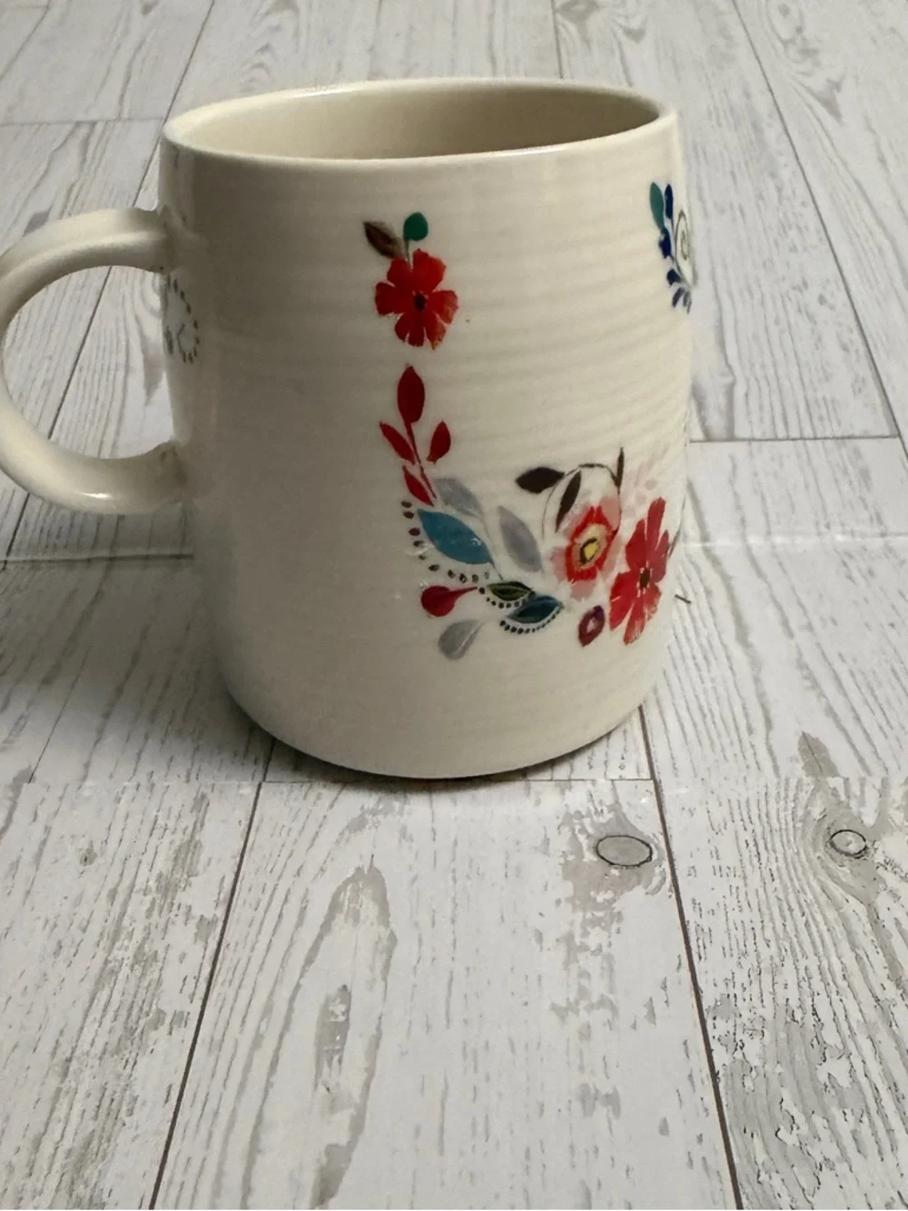 Anthropologie Coffee Cup Mug Inital Letter‎ K Monogram by Starla M Halfmann